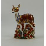 Royal Crown Derby Paperweight Fawn,