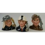 Royal Doulton limited edition small character jugs Home Guard D6886,