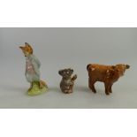 Beswick Highland calf 1827D,