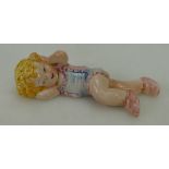 Rare Beswick wall plaque of girl holding her hair "Little Cherub" 392