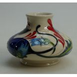 Moorcroft limited edition vase Fiery Mouse by Emma Bossons from the collection of smiles height 8cm