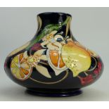 Moorcroft vase decorated in the Lemons & Blossom design from the Mediterranean collection by Emma