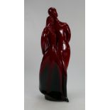 Royal Doulton flambe Images Lovers - model of man & woman standing with arms around each other,