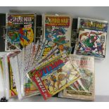 Four Albums of Spiderman Comics - numbered 1 - 100 c1970's Large quantity of Fantastic Four comics