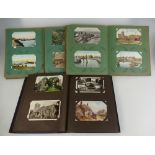 A collection of old Topographical postcards in 3 albums (approx 400)