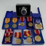 A collection of American 1944 medals to include,