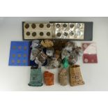 Large quantity of UK coins to include Queen Victoria onwards sets etc (includes some foreign)
