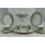 A large collection of Wedgwood dinnerware in the Kennelworth design to include plates, side plates,