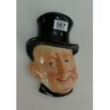 Beswick wall plaque Mr Micawber