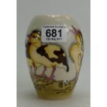 Moorcroft Spring Ducklings vase designer Kerry Goodwin height 13cm