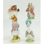 A collection of Beswick Beatrix Potter figures to include Foxy Whiskered Gentleman, Jemima