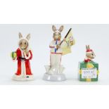 A collection of Royal Doulton Bunnykins figures to include Father Christmas DB237 for Seaway