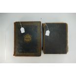 Old leather engraved books, "The Peoples History of England" by Cassell Petter & Galpin and