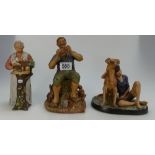 Royal Doulton matt character figures Good Morning HN2671, Buddies HN2546, and Dreamweaver HN2283 (3)