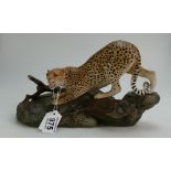 Beswick (unmarked) Cheetah on Rock 2715 matt