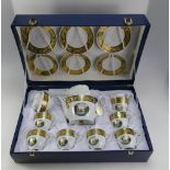 A Cased T.Limoges Depos tea set 15 piece