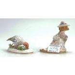 Royal Doulton Brambly Hedge figure Poppy Eyebright together with Crown Staffordshire figure of