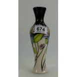 Moorcroft Trefoil vase designer Nicola Slaney height 21cm