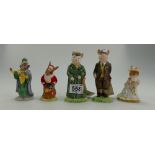 Beswick English Country folk figures ECF 4, ECF 8 together wit Royal Doulton Bunnykins figure