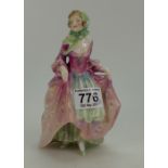 Royal Doulton Lady Figurine Suzette HN2026, damaged.