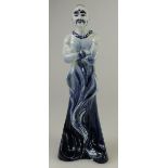 Royal Doulton Rare blue Flambe figure Th