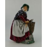 Royal Doulton prototype figure of Old Meg, factory painted colour way and glazed,