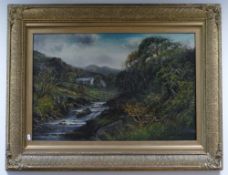 G Vickers, 19th century oil painting on
