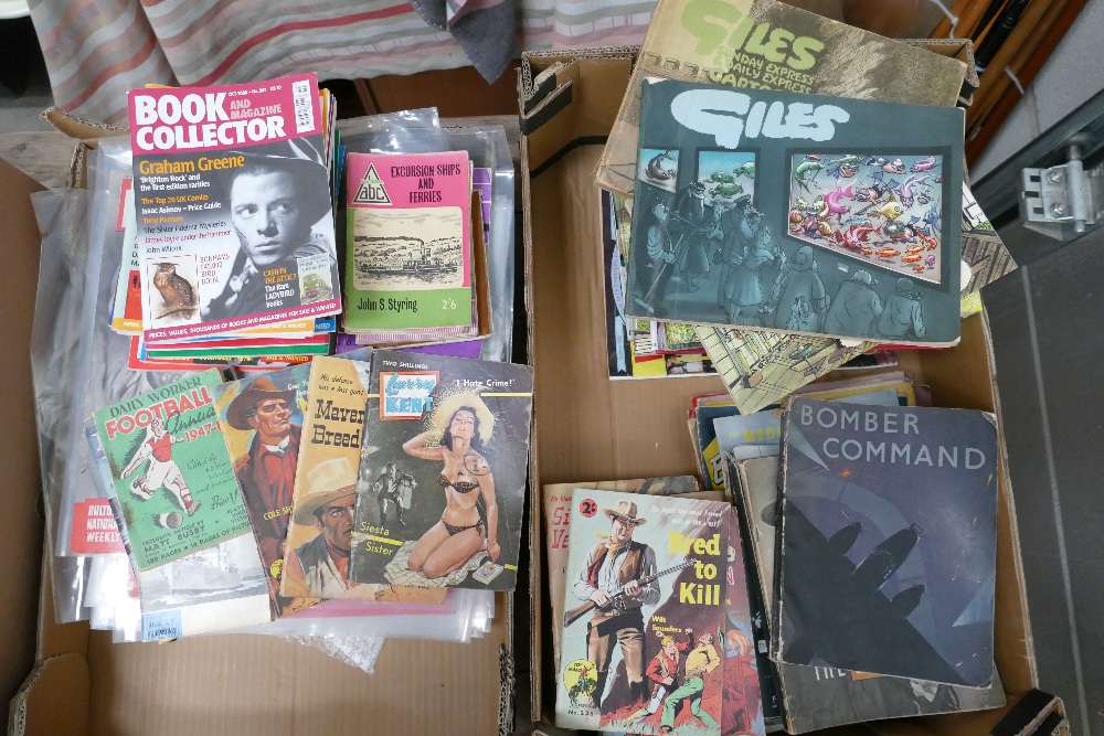 A collection of hard and softback books to include, mixed softback novels, Giles cartoons, - Image 2 of 4