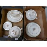 A collection of Royal Doulton Woodland design dinner ware to include dinner plates, side plates,