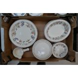 A collection of Wedgwood dinnerware in the Roseberry design to include plates, side plates,