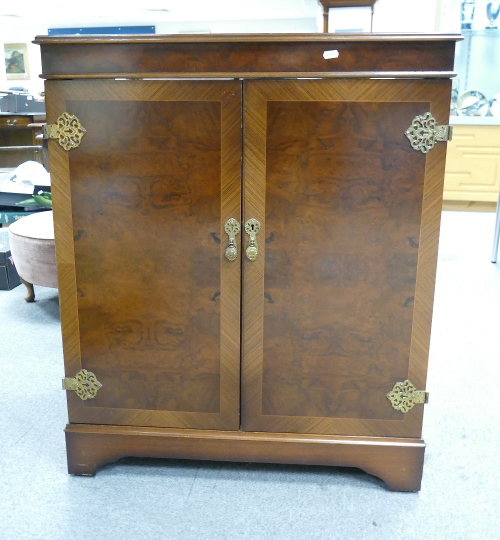 Modern dark walnut television cabinet