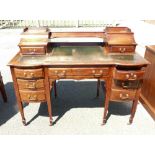 Edwardian Mahogany Carlton House Style writing desk,