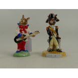 Royal Doulton Bunnykins figures Rock and Roll DB124 produced for the Rock and Roll Hall of Fame