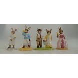 A collection of Royal Doulton Bunnykins figures from the Nursery Rhyme collection to include Little