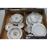 A collection of Royal Doulton tea and dinner ware in the Kings Wood design to include dinner plates,