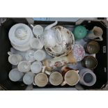 A mixed collection of items to include dinnerware, Royal Doulton straining plates,