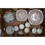 A good collection of Royal Winton Grim wades English rose patterned chintz teaware together with