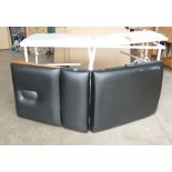 Two folding therapists tables (2)