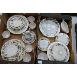 A collection of Royal Doulton dinner ware in the Larchmont Design to include dinner plates, tureens,