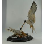 A large Country Artists resin bird figure,