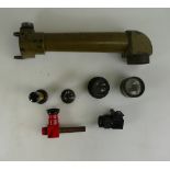 A collection of Military Optic Parts including Periscope parts,