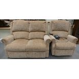 Wardles Quality 2 seater settee, pull out foot support and back recliner,