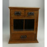 Small oak smokers cabinet.