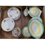 A mixed collection of ceramic items to include Winterton floral pattern dinner ware together with