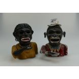 Two 20th Century cast iron novelty money boxes
