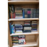 A collection of hard and softback books to include mixed encyclopedias, atlases,