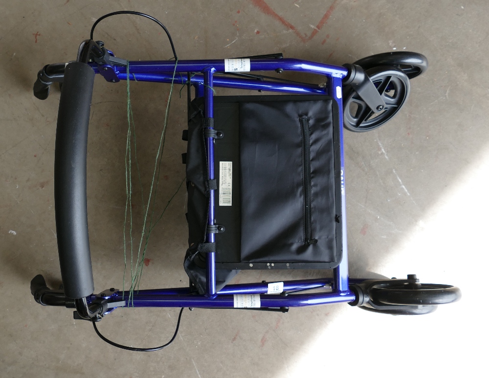 Blue disabled trolley chair