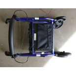 Blue disabled trolley chair