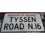 1960's Borough of Hackney street sign 73