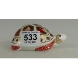 Royal Crown Derby paperweight Turtle (bo